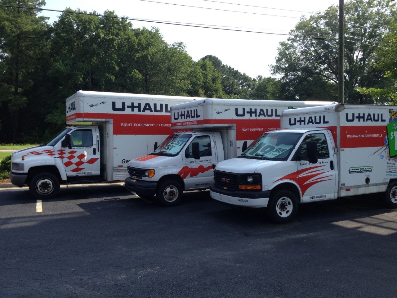 U-Haul truck rental at The Lock Box Self Storage